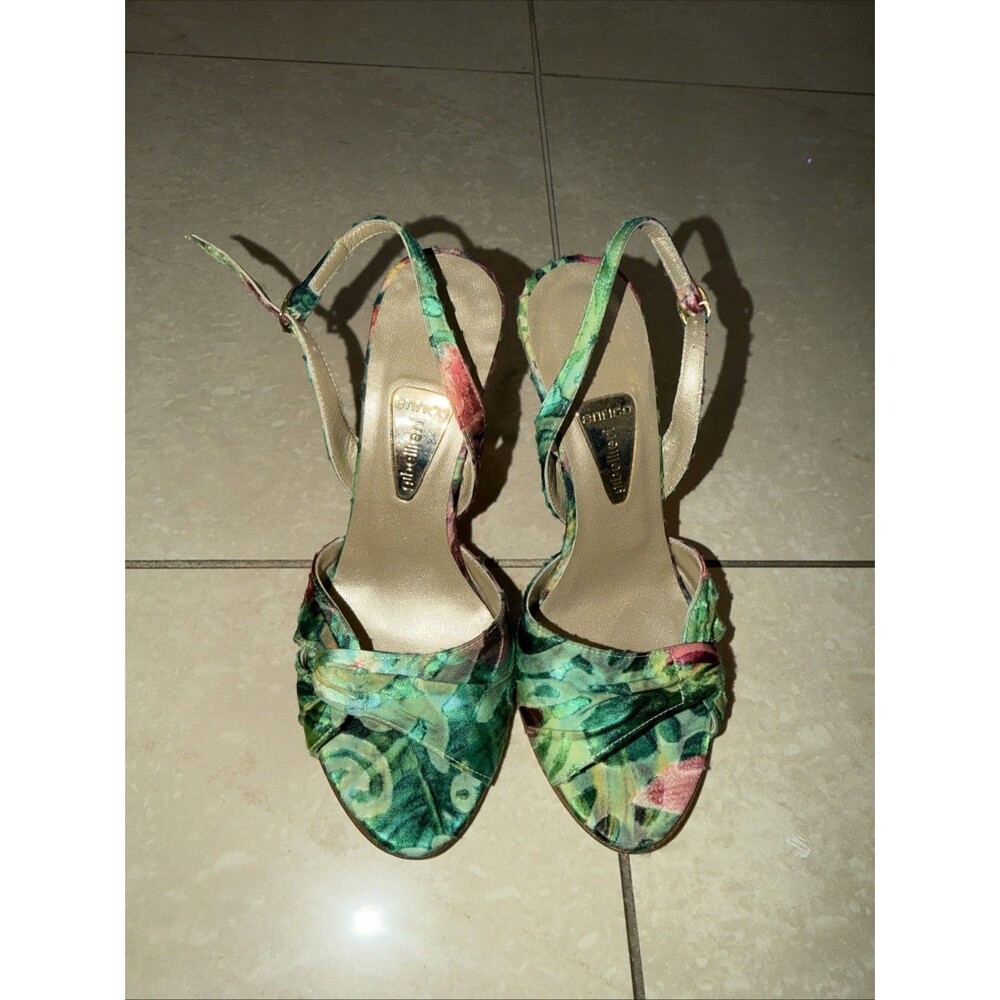 NEW Enrico Gibellieri Floral heels